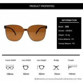 Square Unisex Frameless Polarized Sunglasses SFE Fashion UV Protection Lightweight Driving Fishing Sports Sunglasses - D - CY...