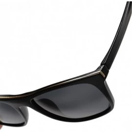 Square Sunglasses Unisex Polarized UV Protection Fishing and Outdoor Driving Glasses Retro Square Fraframe Comfortable - C318...