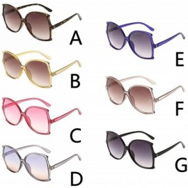 Sport Outdoor Women Man Vintage Big Frame Irregular Shape Sunglasses Eyewear Retro Unisex - Multicolor-f - CR18T06WCD2 $8.78