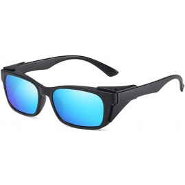 Wrap Fit Over Sunglasses for Women Men Polarized Lens Wear Over Prescription Glasses - Blue - CP18ZUU4W0G $34.46