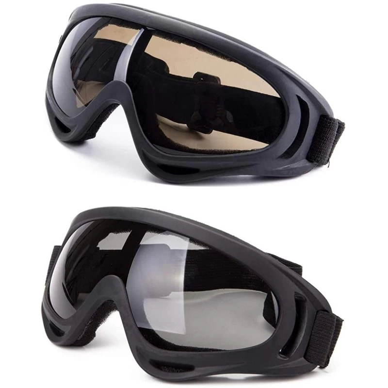 Goggle Snowboard Protection Windproof Motorcycle - Tawny+Gray - C518KQK3YEM $9.54