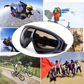 Goggle Snowboard Protection Windproof Motorcycle - Tawny+Gray - C518KQK3YEM $23.52