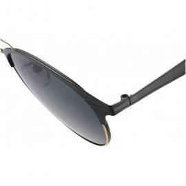 Round Fashion Metal Round Polarized Sunglasses for women men Driving Sun Glasses Classic - Cafe/Tea - C11858SUOHD $10.50
