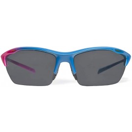 Sport Alpha Red Blue Fishing Sunglasses with ZEISS P7020 Gray Tri-flection Lenses - C918KN6WXIX $16.15