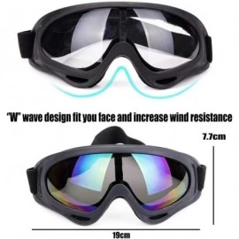 Goggle Snowboard Protection Windproof Motorcycle - Tawny+Gray - C518KQK3YEM $23.52