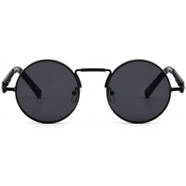 Square Steampunk Vintage Sunglasses- Creative Personality Round Sunglasses- Suitable for Men and Women. - CH18T7C5S5Z $8.97