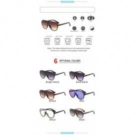 Wrap sunglasses lady with large frame leopard print radiation protection - Sand Black - CO199MT9GKU $19.91