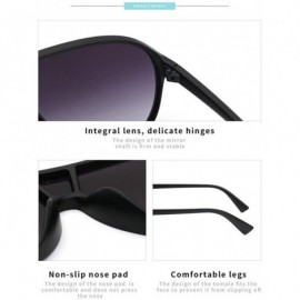 Wrap sunglasses lady with large frame leopard print radiation protection - Sand Black - CO199MT9GKU $19.91