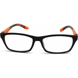 Rectangular Double Injection Lightweight Reading Glasses Free Pouch 53mm-17mm-146mm - CN18YKAOMI7 $21.61