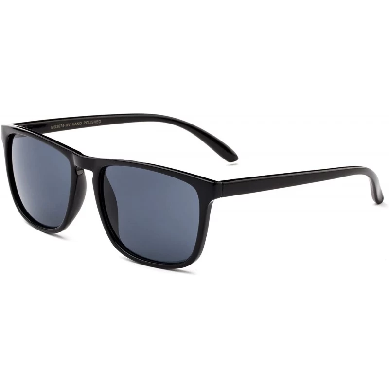 Sport Retro Keyhole Design Light Weight Rubber Flash Mirror Lens Sunglasses - Black/Smoke - C012IGNMPZR $7.76