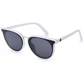 Oversized Sunglasses Oversized Mirror Sunglasses Women Cat Eye Sun Glasses Luxury Brand Colorful Men Eyewear - C7 - C118U2ID8...