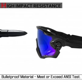 Sport Replacement M Frame Sweep Vented Sunglass - Multiple Options - Stealth Black Polarized - CY18S4Z9RA3 $30.05