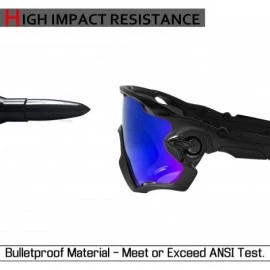 Sport Replacement M Frame Sweep Vented Sunglass - Multiple Options - Stealth Black Polarized - CY18S4Z9RA3 $17.06