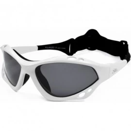 Goggle Classic Floating Polarized Sunglasses With Strap for Extreme Sports 100% UVA & UVB Protection - White - CM118ASYCWR $3...