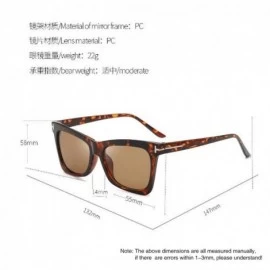 Rectangular Retro UV Protection Sunglasses Men and Women Sunglasses (Tea Tablets) - Tea Tablets - CW190HIKIAG $8.72