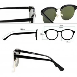 Sport 97018 XXL Premium Oversize Mirrored Funky Flat Sunglasses - Black/ Blue - CF18OKMG6H9 $27.95