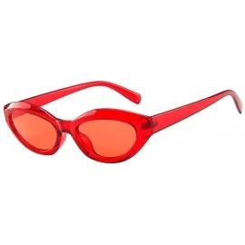Oval Women's Oval Sunglasses Polarized - Bold Retro Thick Frame Eyewear - D - CQ190NCC9C9 $14.89