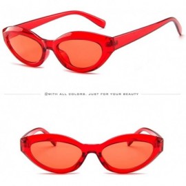 Oval Women's Oval Sunglasses Polarized - Bold Retro Thick Frame Eyewear - D - CQ190NCC9C9 $8.42
