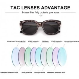 Wayfarer Oversized Mirrored Sunglasses for Women/Men - Polarized Sun Glasses with 100% UV400 Protection - CL18SL4HM7K $26.40