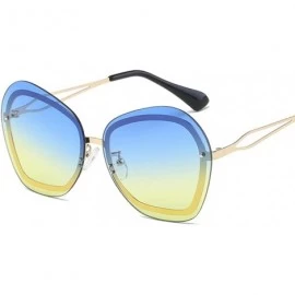 Rimless Fashion Sunglasses - Ocean Film - Personality - Sunglasses - Women'S Tide - C318X74N733 $43.20