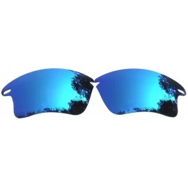 Oversized Replacement Lenses for Oakley Fast Jacket XL Blue Color Polarized - Blue - CJ124MFJA9V $18.74
