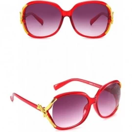 Sport Retro Classic Vintage Cat Eye Sunglasses for Women Plastic Metal AC UV 400 Protection Sunglasses - Wine Red - CV18SASLK...