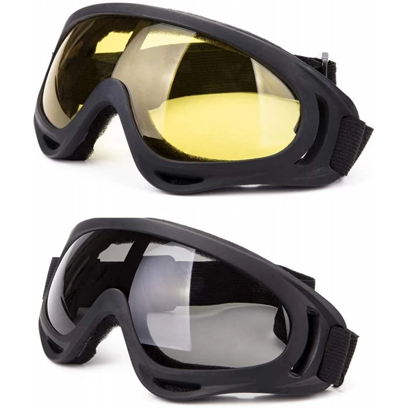 Goggle Snowboard Protection Windproof Motorcycle - Yellow+Gray - C818KQZK79Q $13.80