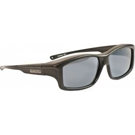 Oval Eyewear Sunglasses - Yamba / Frame Satin Black Lens Polarvue Grey - CO116JCZRQH $53.88
