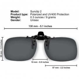 Rimless Clip On Sunglasses Polarized Sunglasses to Clip onto Eyeglasses Flip Up for Men and Women - CZ18NHIYMW2 $17.78