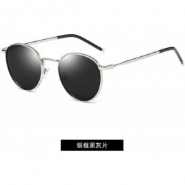 Shield Small Round Sunglasses Women Glasses Lady Luxury Mirror Retro Metal Sun Vintage Tiny Female - 1 - CO198A4235G $30.21