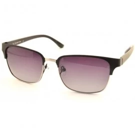 Square Rene Fashionable polarized sunglasses allergenic - C1 Black/Brown W/ Gray Gradient Polarized Lenses - CS198XKUU7W $99.99