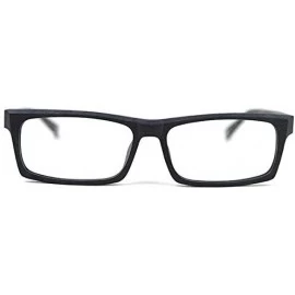 Square Simple Suqare Frame Unisex Glasses Frame8005 - Wooden Black - CM18LD6UQ73 $19.10