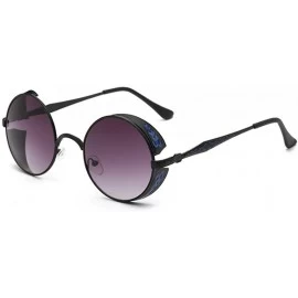Oval Gothic box windproof fashion sunglasses Europe and the United States tide - Black Box - CR182GAZA6R $21.70