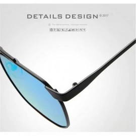 Oversized Fashion Retro Biker Fishing Oversized Polarized Sunglasses for Men and Women 15132 - Silver - CR18ZXCDEKC $14.76