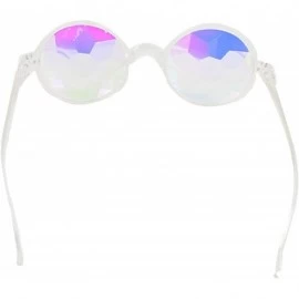 Goggle Women Girls Kaleidoscope Sunglasses Rainbow Prism Glasses Refraction Goggles for Festivals - Transparent - CH18GQ5XO6T...