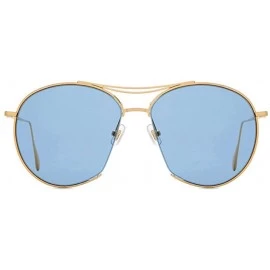 Aviator Sunglasses for Men Women Vintage Aviator Sunglasses Retro Glasses Eyewear Goggles - Bleu - CY18QSNUOUI $19.43