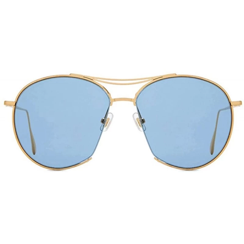 Aviator Sunglasses for Men Women Vintage Aviator Sunglasses Retro Glasses Eyewear Goggles - Bleu - CY18QSNUOUI $10.10