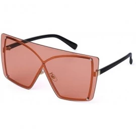 Goggle Women Fashion New Large Frame Brand Designer Men One-piece sunglasses UV400 - C3 - CB18TM2WZAY $11.13