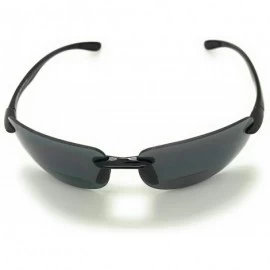 Rimless Sun Readers Rimless Maui Wrap Polarized or Non-polarized Lightweight TR90 Frame Bifocal Sunglasses - C1188HK075G $31.58
