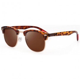 Goggle Classic Half Metal Polarized Sunglasses Men Women Semi RimlFrame Sun Glasses UV400 Gafas Oculos De Sol - C0197A2GA0M $...