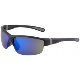 Wrap Men Sport Wrap Around Sunglasses Driving Motocycle Sport Golf Eyewear - Mj0084-grey - CB17Z6ERRIZ $22.07