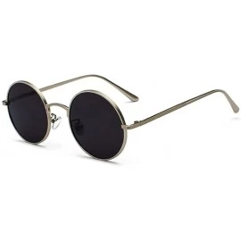 Oval sunglasses for women Oval Vintage Sun Glasses Classic Sunglasses - P04-black-grey - CS18WAX4GMN $21.78