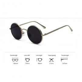 Oval sunglasses for women Oval Vintage Sun Glasses Classic Sunglasses - P04-black-grey - CS18WAX4GMN $21.78
