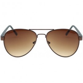Aviator Mens Pilot Sunglasses Sleek Camouflage Arms Metal Flat Frame - Camouflage - CE183KNC5X0 $15.40