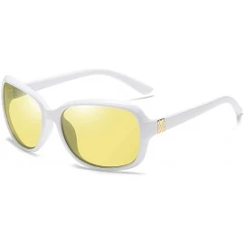 Square Women Photochromic Sunglasses-Polarized Square Eyewear Day And Night Vision - D - CZ190O5QQ2T $60.41