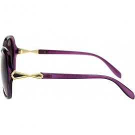 Butterfly Polarized Lens Womens Geometric Art Deco Jewel Butterfly Sunglasses - All Purple - CH18TOYI0T5 $10.74