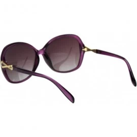 Butterfly Polarized Lens Womens Geometric Art Deco Jewel Butterfly Sunglasses - All Purple - CH18TOYI0T5 $10.74