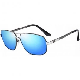 Aviator Personalized Polarized Sunglasses Rectangular Boyfriend - CZ18SXIZCCH $16.68