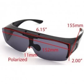 Oversized 1 Sale Fitover Lens Covers Sunglasses Wear Over Prescription Glass Polarized St7659pl - CF18EZE8Q8C $16.52