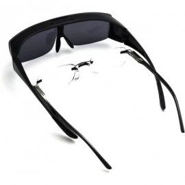 Oversized 1 Sale Fitover Lens Covers Sunglasses Wear Over Prescription Glass Polarized St7659pl - CF18EZE8Q8C $16.52